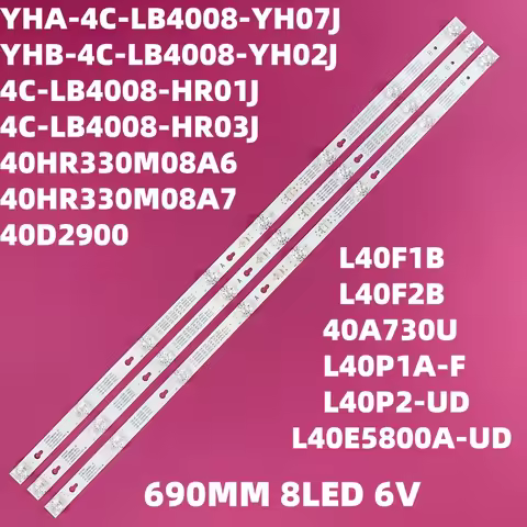 LED Backlight strip for 40l2600 L40d2900f 40d2900 L40S4900FS L40S4900 L40D2900 L40F1B L40P2-UD T0T-4
