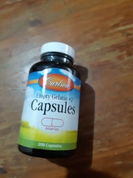 美國Carlson #2號空膠囊200粒(無麩質)