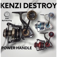 Original Fishing Reel Kenzi Destroy Power Handle Seal Ball Bearing 1000/2000/3000/5000/6000