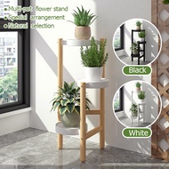 JINSHENG Plant Stand New Flower Pot Stand Rack Three Story Solid Wood Indoor Simple Flower Fleshy Green Plant Shelf