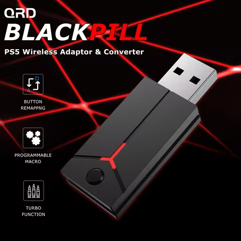 BLACKPILL PS5 Wireless Adaptor And Converter For QRD Spark N5/Maestro S3/Arcade Stick/Original Duals
