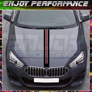 Hood Engine Cover  Bonnet Stripes Sticker For F10 F30 E90 M4 F22 E46 F87 F20 X5 X3 F32 G30 G20 Z4 F4