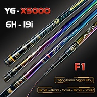 Cần Câu Tay YG X5000 Đối Trọng Săn Hàng Màu Titan Siêu Đẹp