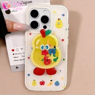 Funny Pear Fruit Stand Holder Plastic Phone Case For Honor X6B X7B X8B X8A X7A X6A X8 X7 X6 X8C X7C 
