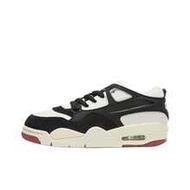 รองเท้าบาสเก็ตบอล Jordan Air Jordan 4 RM Comfort Casual Low-Top Retro สำหรับผู้ชาย สีขาว/ดำ