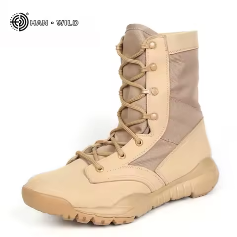 20266 Men Tactical Boots Winter Leather Ankle Boots Summer Desert Safety Shoes Men's Footwear Combat