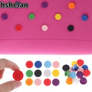 HSHELAN 12PCS Beach Totes Decoration, DIY Buckle Charms for Bogg Bags, Hot EVA Beach Bag Handbag Acc