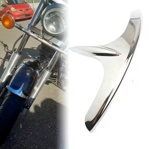 Motorcycle Chrome Fairing Front Fender Tip Decoration Cover Fit For Honda Goldwing GL1800 GL 1800 F6