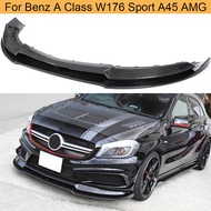 Carbon Fiber Car Front Lip For Mercedes-Benz A Class W176 Sport A45 AMG A250 A260 2013-2018 Front Bu