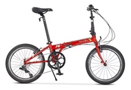 DAHON (ASSEMBLED) ARCHER SPEED P8 ADULT 20" FOLDING BIKE - RED