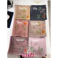 Hot ItemBuy with Free Gift 🎁  Freya Square Scarf by The Hijab Co. Material Organdi Mix Superfine Voi