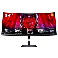 Xiaomi Curved Gaming Monitor 34-inch 180Hz High Reshed Rate 1ms Fast FreeSync Premium Professional C