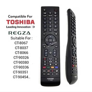 Replacement for Toshiba LCD/LED/smart TV Remote Control Ct8068 Compatible with CT-8067 CT-8037 CT-90326 CT-90380 ..