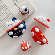 Lucky Cat Cute Cartoon Anime Silicone Case for HUAWEI FreeBuds 4 4i 5 5i 6i Cover for HUAWEI Pro Pro