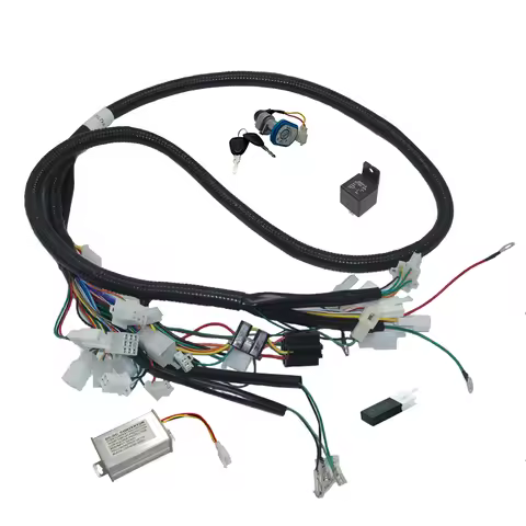 Fardriver Vehicle Wiring Harness for Fardriver Hall/Encoder Controller Electric Bike Controller and 