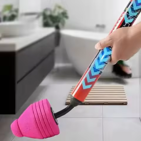 High Pressure Air Plunger Toilet Powerful Unclogger Tool with Ergonomic Handle Drain Clog Remover Pl