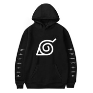 New Printed Anime Naruto Hoodies Men Sweatshirt Naruto Black Hoodie Hip Hop Pullovers Coups Tops