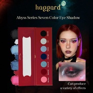 7-Color Eyeshadow Palette - Daughter Of Satan, Matte & Diamond Shimmer,Easy To Color, Prone To Smudg