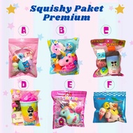 Children 's Toys / SQUISHY / SQUISHY Package / SQUISHY PREMIUM Package 5pcs JUMBO, MEDIUM, MINI &amp;