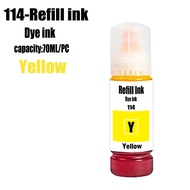 Compatible Epson 114 Refill Ink Kit Pigment Refill Ink Dye Refill ink For Epson EcoTank ET-8550 ET-8