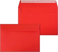 Netuno Pack of 20 Envelopes DIN C5 16.2 x 22.9 cm 120 g Elegant Red Envelopes A5 Elegant for Wedding