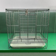 304 Stainless Steel Parrot Cage Bird Cage Small Medium Pet Cage Crow Starling Out Foldable Cage 36 *