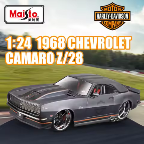 Maisto 1:24 Chevrolet Camaro Z/28 1968 Alloy Sports Car Model Diecasts Metal Racing Vehicles Car Mod