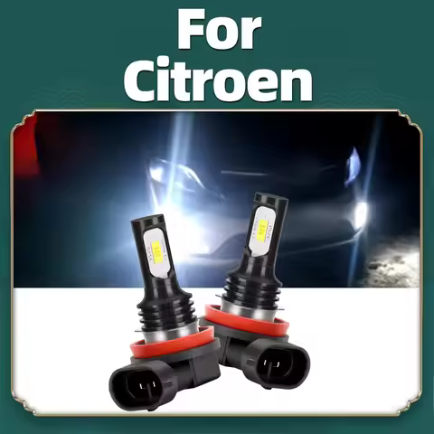 2x LED Fog Light Bulbs Canbus H8 H11 Lamps For Citroen Berlingo C1 14-20 C3 C5 Aircross C6 C4 Grand 