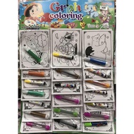 20pcs coloring with pen
