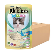 [official Store] Nekko Kitten อาหารแมวเด็ก ไก่มูส 70g x 12 ซอง