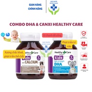 Combo DHA Healthy Care, Calcium Healthy Care for Babies from 4 Months Old