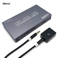 8K 60Hz HDMI 2.1 KVM Switch 4 Port USB 3.0 4K 120Hz 1080p 240Hz Fr 2 PC Share Mouse Keyboard Monitor
