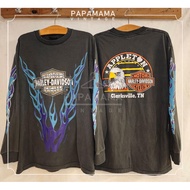 HARLEY - DAVIDSON Rocky Point MEXICO bio Washed  Long Sleeve เสื้อวินเทจ เสื้อทัวร์ ฮาเลย์ papamama 