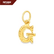 Top Cash Jewellery 916 Gold Alphabet "G" Pendant