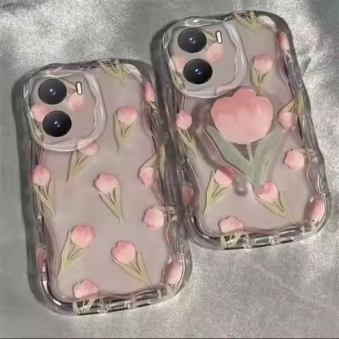 Full screen tulips Phone Case For Samsung Galaxy S24 S23 Ultra S20 FE S21 S24 Plus A05 J7 J2 Prime G