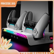 [fricese.sg] Cooling Station Controller Charging Base RGB Light for PlayStation5 Slim Console