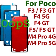 2pcs Set Back Cover Adhesive Sticker For Poco F3 GT / F3 / F4 5G / F4 GT / F5 / M4 Pro 4G 5G Back Ba