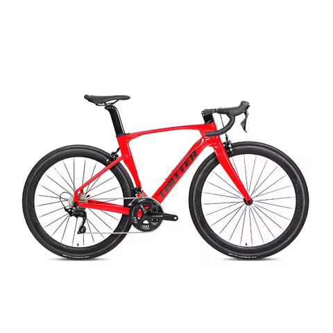 Twitter FALCON 700C Carbon Road Bicycle with R7000 22 Speed Integrated Handlebar Carbon Wheels 50mm 