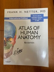 Atlas of human anatomy 6th 人體解剖學 圖譜 含光碟