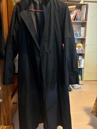 Uniqlo黑色風衣外套