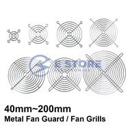 40~200mm Cooling Fan Guard Metal Grill Computer Cover Fan Grill
