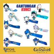 Gantungan Kunci Genshin Impact Ganci Keychain Manga Figure Anime Klee Hu Tao Ayaka Yae Miko Raiden