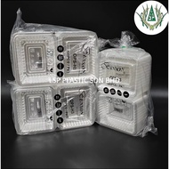 BENXON OPS-H3 Clear Plastic Tray / Bekas Kuih (100pcs)