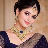 Premium Indian Choker Necklace | Indian Choker Set | BRIDAL NECKLACE | Indian Wedding Choker Set