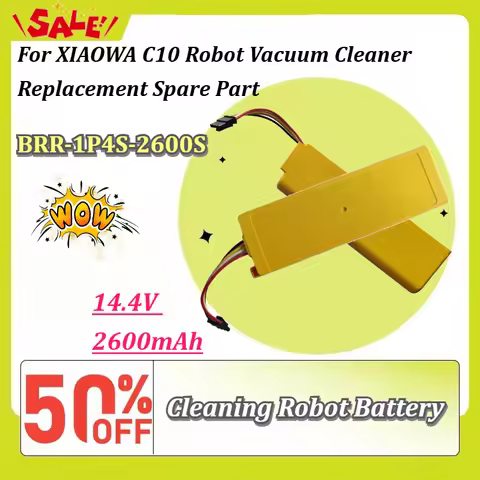 New 14.4V 2600mAh BRR-1P4S-2600S Li-ion Battery For XIAOWA C10 Robot Vacuum Cleaner Replacement Spar