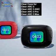 for Cleer ARC 3 Max / ARC 3 ANC / ARC 3 Case Protective Transparent Clear TPU Covers Cleer ARC 3 Pro