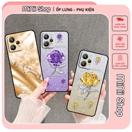 Realme 9 4G / 9i / 9 Pro / 9 Pro+ case printed with beautiful flowers and cute horses embossed