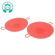 2 Pcs Steamer Basket Insert for Pressure Cookers, Microwavable, Red