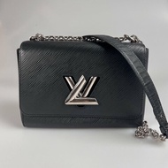 LV M21114 黑銀水波紋TWIST 包 MM