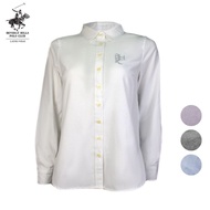 BHPC BHS356-1 Women Kemeja Wanita Cotton Lengan Panjang | Office Shirt Casual Formal Straight Fit S-